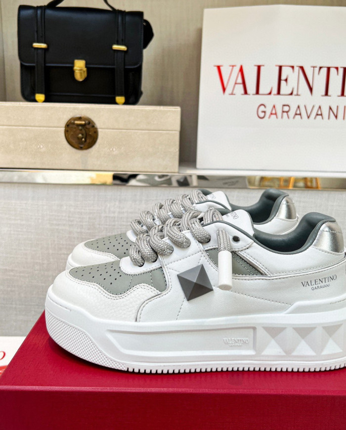 Valentino couple casual shoes with thick shoelaces