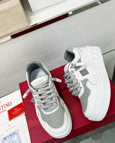 Valentino couple casual shoes with thick shoelaces