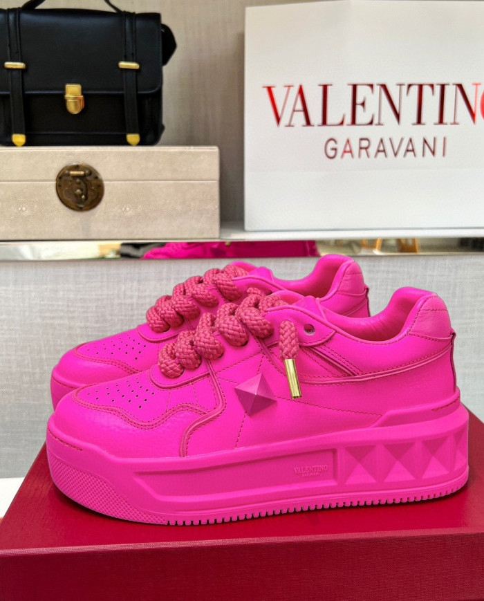 Valentino couple casual shoes with thick shoelaces
