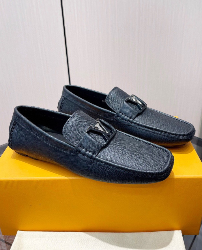 LV bean shoes leather shoes