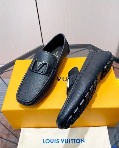 LV bean shoes leather shoes