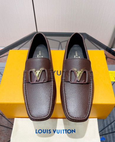 LV bean shoes leather shoes