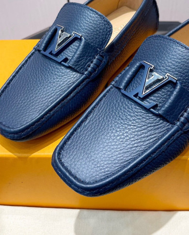 LV bean shoes leather shoes