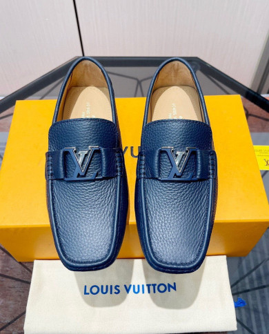 LV bean shoes leather shoes