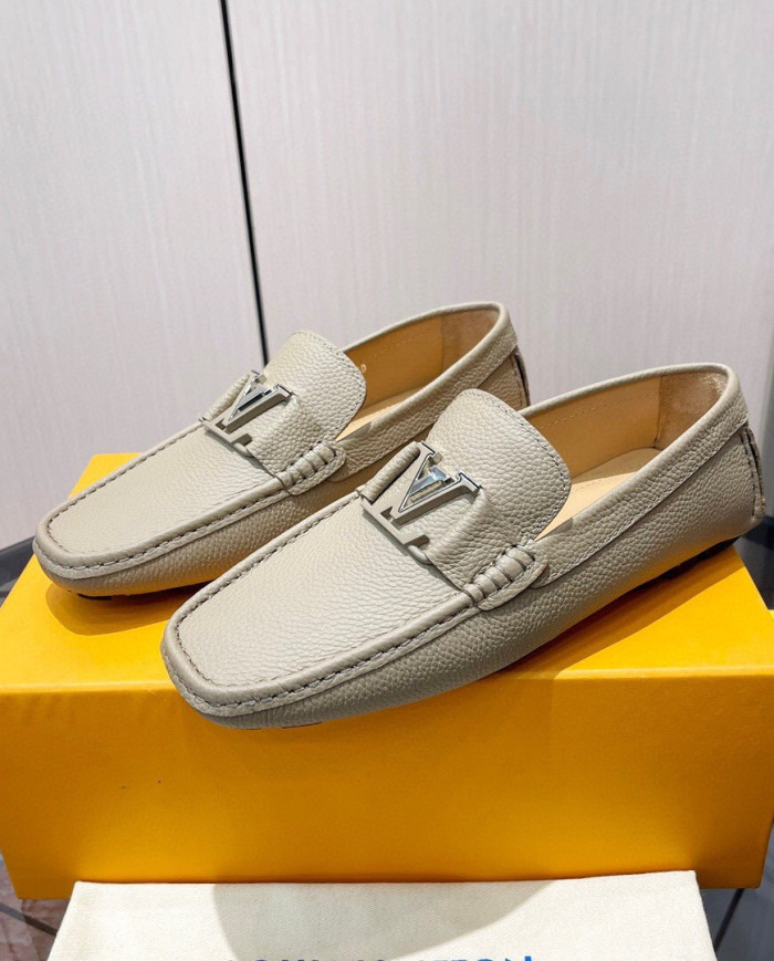 LV bean shoes leather shoes