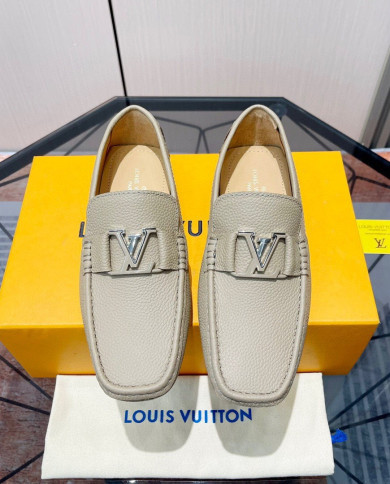 LV bean shoes leather shoes