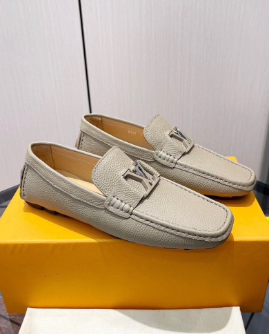 LV bean shoes leather shoes