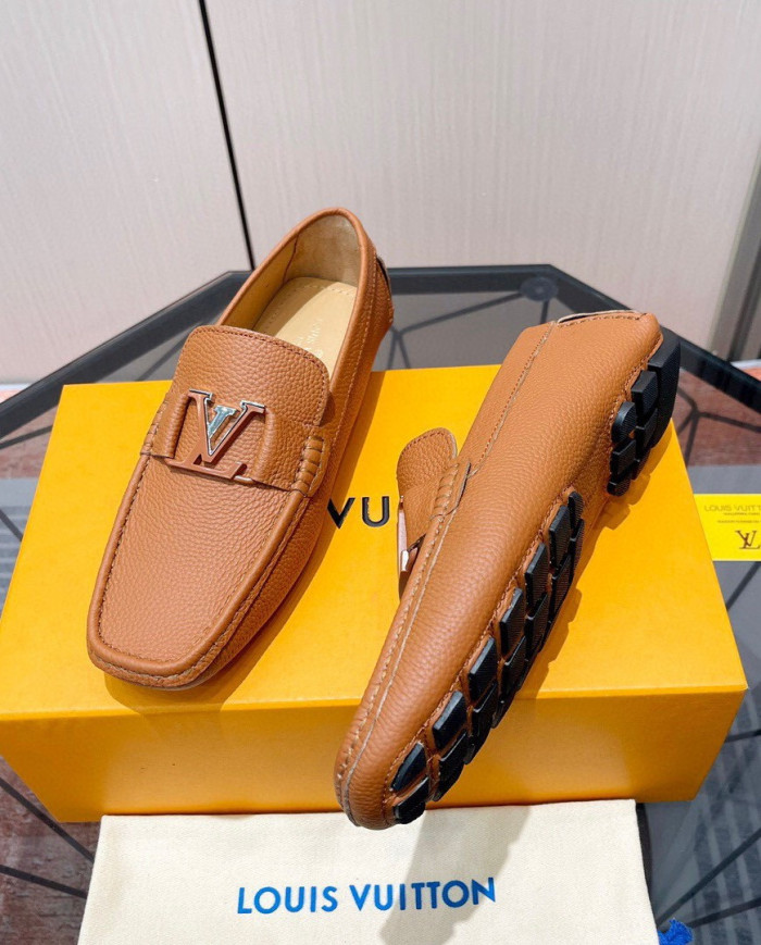 LV bean shoes leather shoes