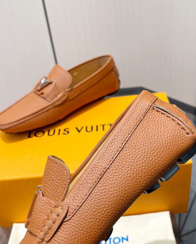 LV bean shoes leather shoes