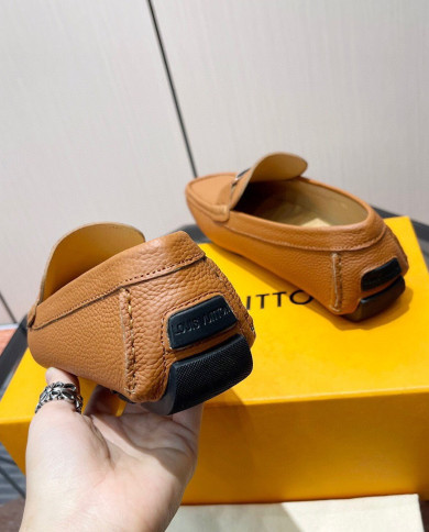 LV bean shoes leather shoes