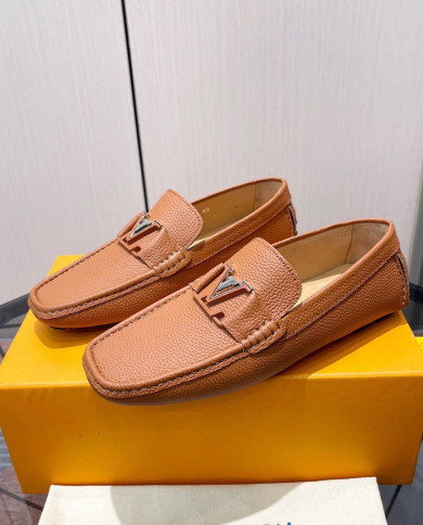 LV bean shoes leather shoes