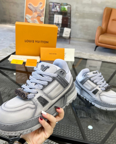 LV couple style bread sports sneakers