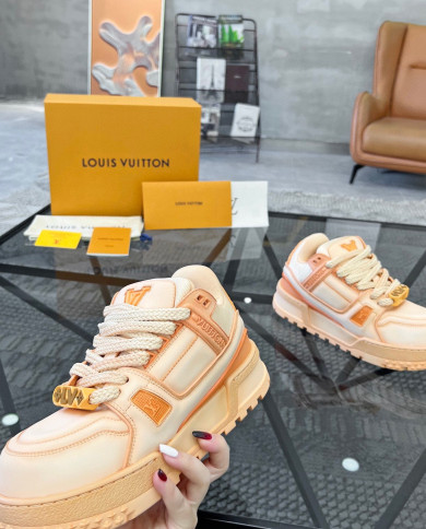 LV couple style bread sports sneakers