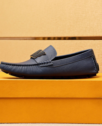 LV bean shoes leather shoes