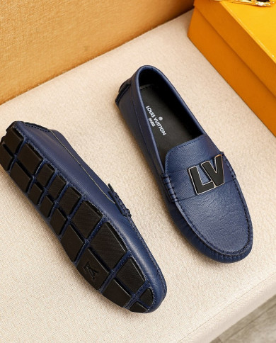 LV bean shoes leather shoes
