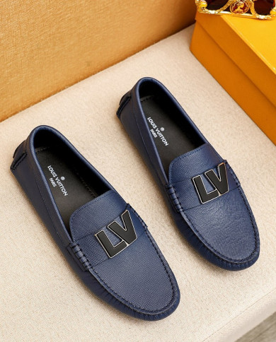 LV bean shoes leather shoes