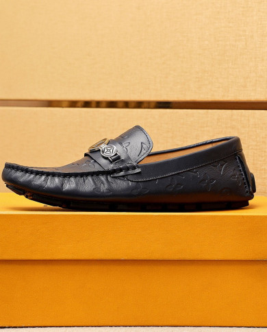 LV bean shoes leather shoes