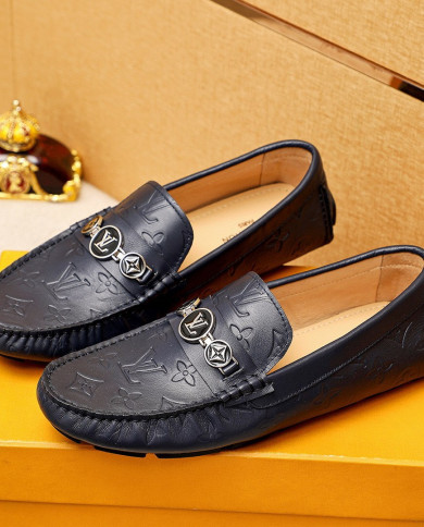 LV bean shoes leather shoes