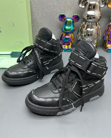 OFF WHITE high cut boots couple style