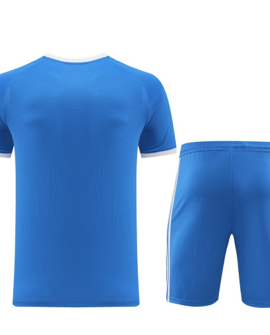 Adidas Short sleeved suit AD07 Colorful Blue Shorts Set
