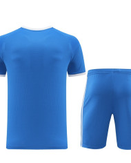 Adidas Short sleeved suit AD07 Colorful Blue Shorts Set