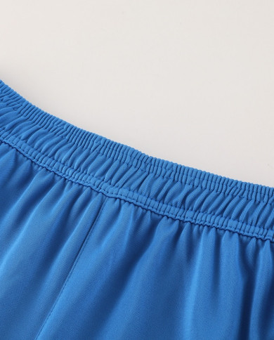 Adidas Short sleeved suit AD07 Colorful Blue Shorts Set