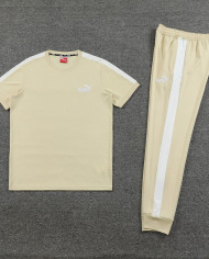 PUMA Short sleeved suit PD01 Apricot Pants Set