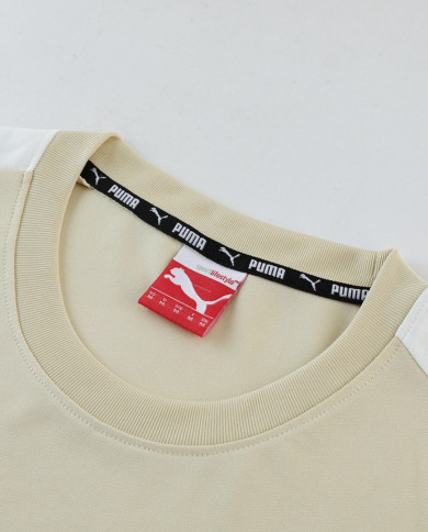 PUMA Short sleeved suit PD01 Apricot Pants Set