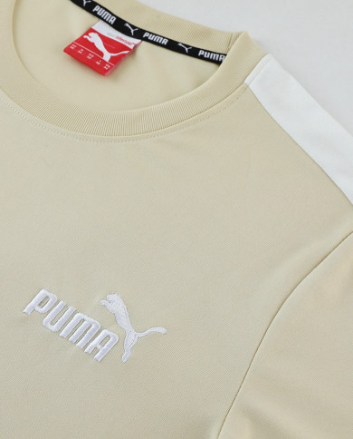 PUMA Short sleeved suit PD01 Apricot Pants Set