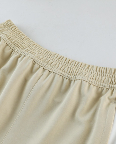 PUMA Short sleeved suit PD01 Apricot Pants Set