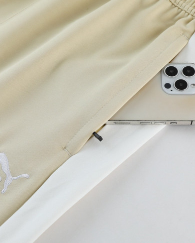PUMA Short sleeved suit PD01 Apricot Pants Set