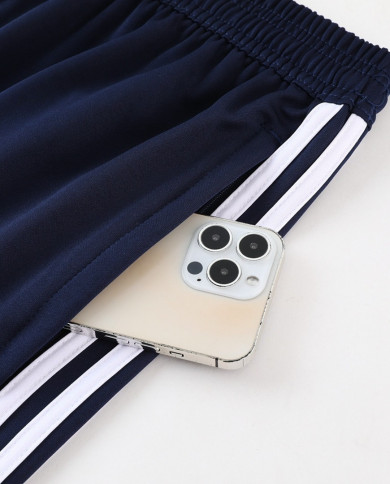 Adidas Short sleeved suit AD05 Blue Shorts Set