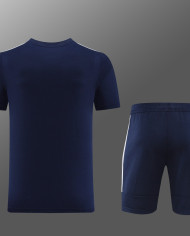 Adidas Short sleeved suit AD05 Blue Shorts Set