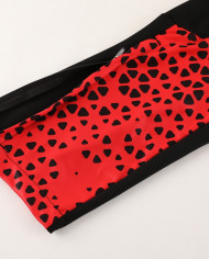 PUMA Short sleeved suit PD02 Red Pants Set