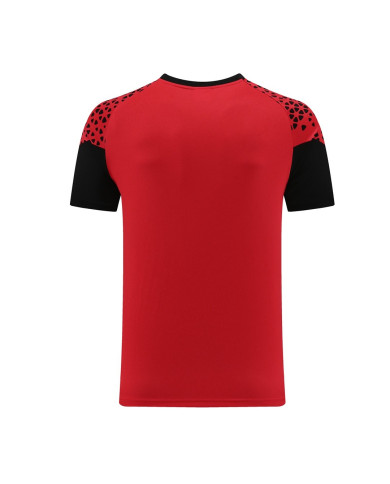 PUMA Short sleeved suit PD02 Red Pants Set