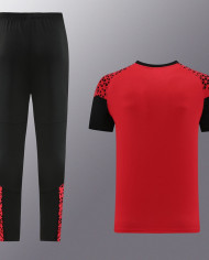 PUMA Short sleeved suit PD02 Red Pants Set