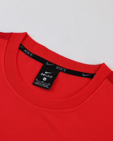 Nike Short sleeved suit ND02 Red Pants Set