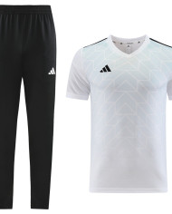 Adidas Short sleeved suit AD05 White Pants Set