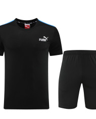 PUMA Short sleeved suit PD01 black shorts set