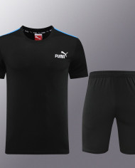 PUMA Short sleeved suit PD01 black shorts set