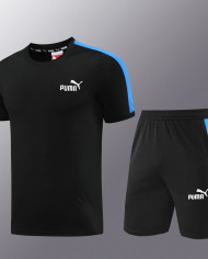 PUMA Short sleeved suit PD01 black shorts set