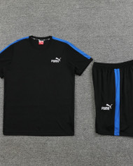PUMA Short sleeved suit PD01 black shorts set