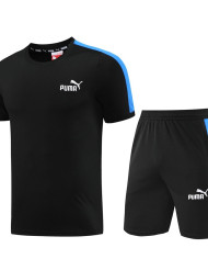PUMA Short sleeved suit PD01 black shorts set
