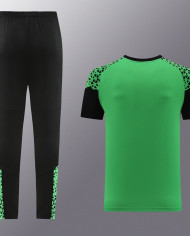 PUMA Short sleeved suit PD02 Green Pants Set