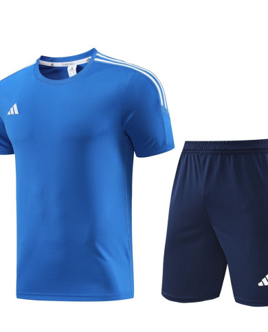 Adidas Short sleeved suit AD02 Colorful Blue Shorts Set