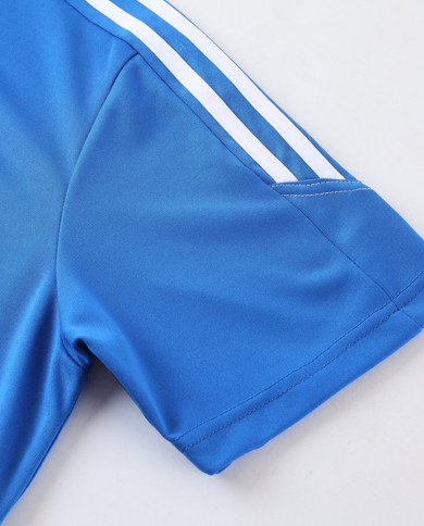 Adidas Short sleeved suit AD02 Colorful Blue Shorts Set