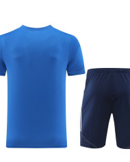 Adidas Short sleeved suit AD02 Colorful Blue Shorts Set