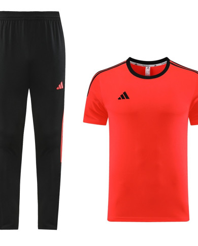 Adidas Short sleeved suit AD02 Orange Pants Set