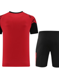 PUMA Short sleeved suit PD02 Red Shorts Set