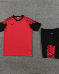 PUMA Short sleeved suit PD02 Red Shorts Set